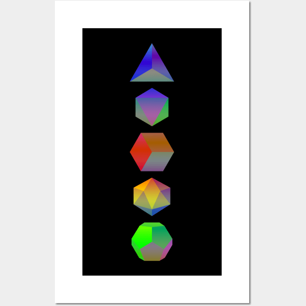 Platonic Solids Wall Art by Koko Ricky